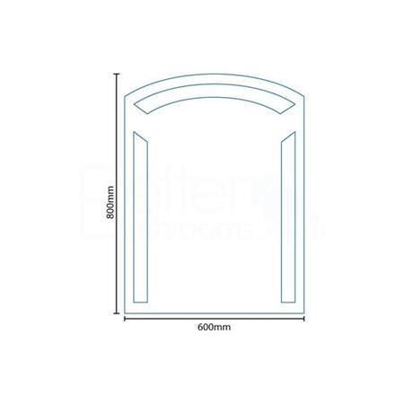 Libra Illuminated Mirror 800(H) 600(W)