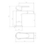 Mara Waterfall Basin Single Lever Tap