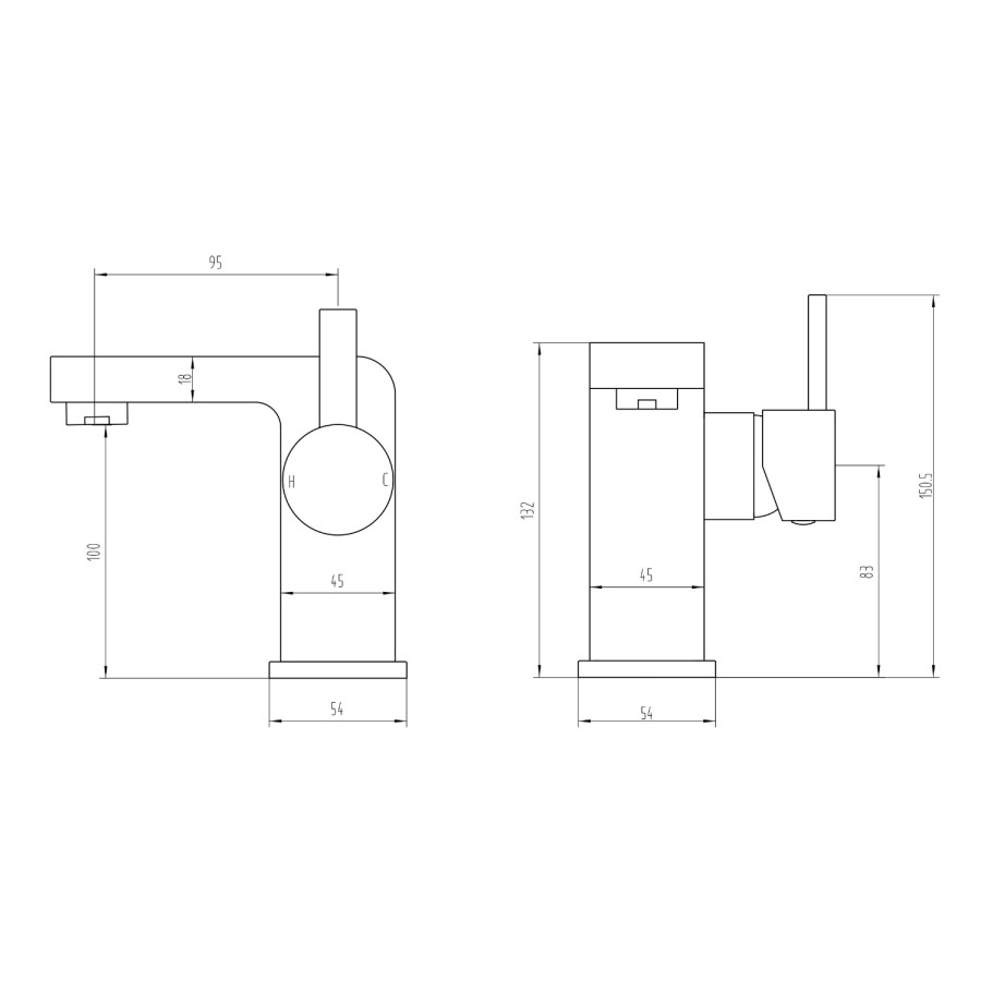 Basin Mixer Tap - Andra Range