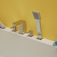 Andra 4-Hole Bath Shower Mixer Tap Andra 4-Hole Bath Shower Mixer Tap