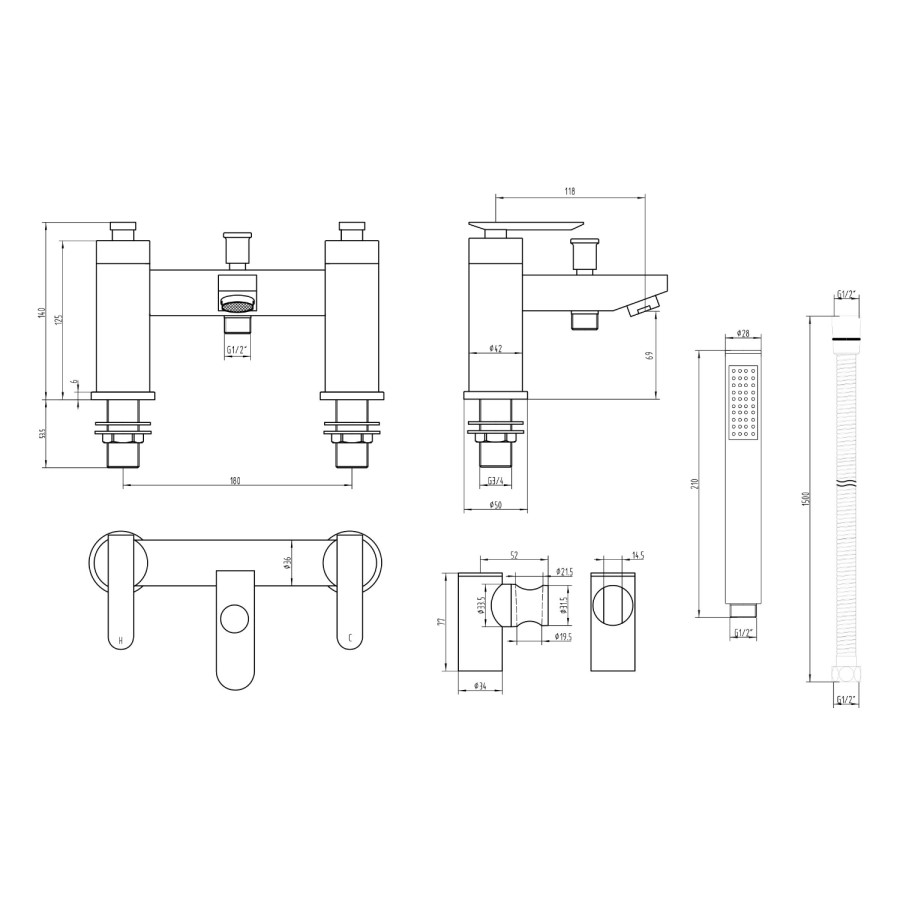 Harris Bath Shower Mixer Tap