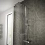 GRADE A1 - Vira Square Thermostatic Shower Set with Dual Valve