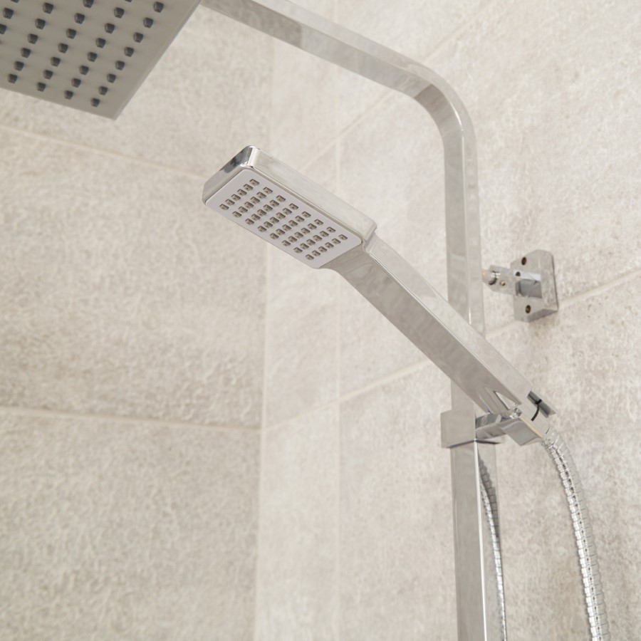 GRADE A1 - Vira Square Thermostatic Shower Set with Dual Valve