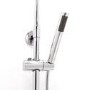 Chrome Thermostatic Mixer Shower with Round Overhead & Pencil Handset - Vira