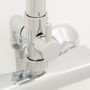 Chrome Thermostatic Mixer Shower with Round Overhead & Pencil Handset - Vira