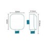 Rina Square Shower Wall Outlet 