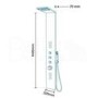 Steel Thermostatic Shower Tower Panel - Aspire Range