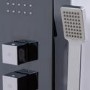 Aspire Black Thermostatic Shower Tower Panel