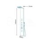 Aspire Black Thermostatic Shower Tower Panel