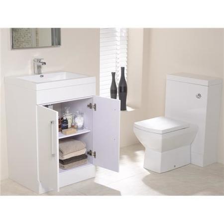 TD White 600 Vanity Unit