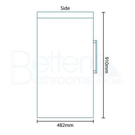 TD White 600 Vanity Unit