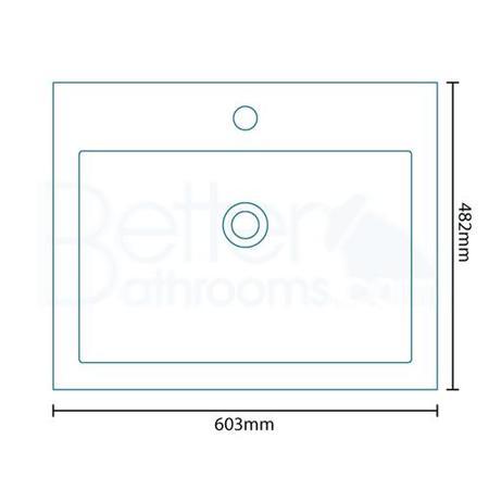 TD White 600 Vanity Unit