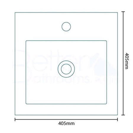 TD 400mm Floorstanding Vanity Basin Unit - Single Door - Walnut