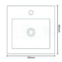 TD 400mm Floorstanding Vanity Basin Unit - Single Door - Walnut