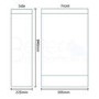 TD 500mm White WC Toilet Unit