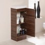 305mm Floor Standing Single Door Cabinet Walnut - TD