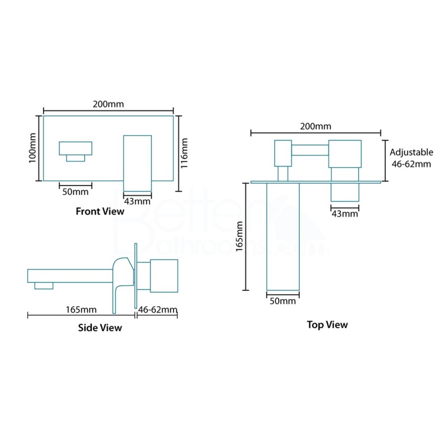 Plano Wall Mounted Bath Filler