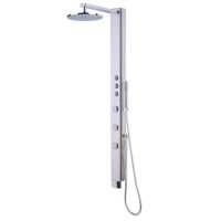 Press Chrome Thermostatic Shower Tower Panel