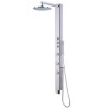 Press Chrome Thermostatic Shower Tower Panel
