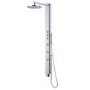 Press Chrome Thermostatic Shower Tower Panel