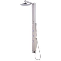 GRADE A1 - Press Steel Thermostatic Shower Tower Panel