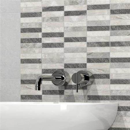 Polis Relieve Gris Wall Tile