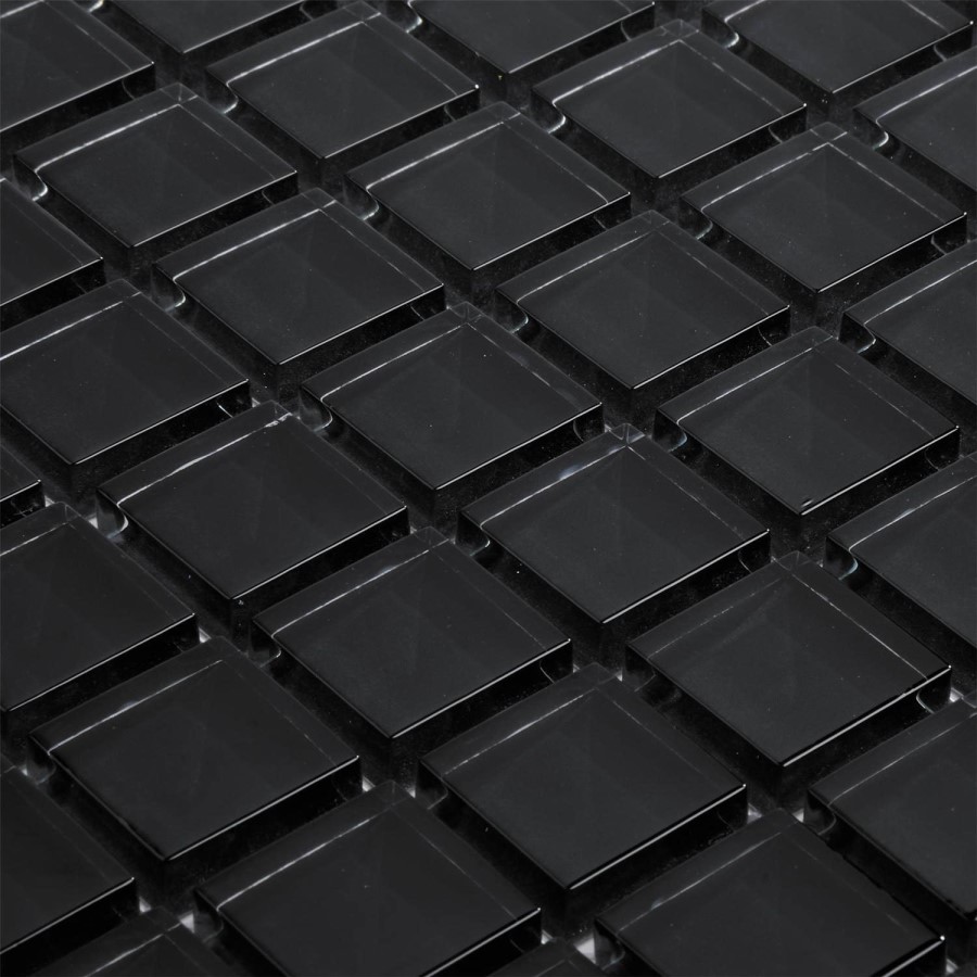 Black Glass Wall Mosaic