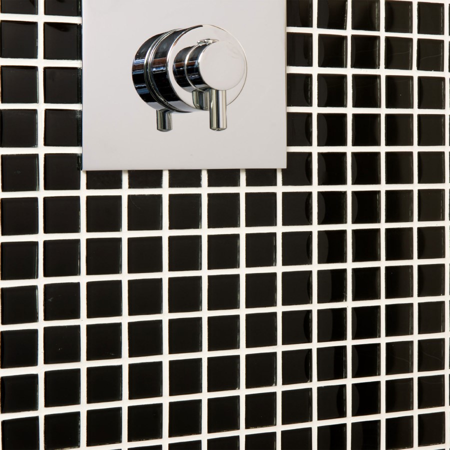Black Glass Wall Mosaic