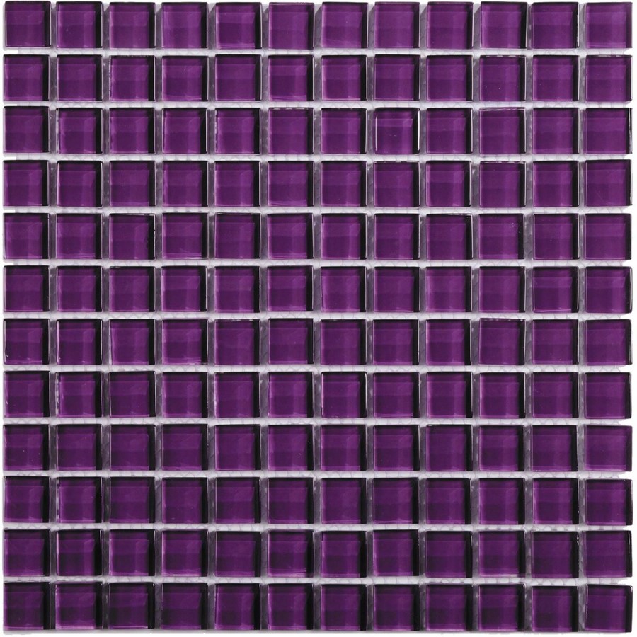 Purple Glass Wall Mosaic