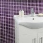 Purple Glass Wall Mosaic