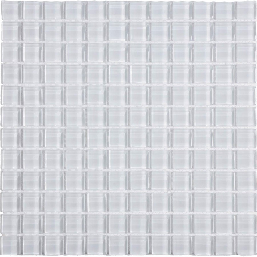 White Glass Wall Mosaic
