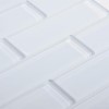 30cm x 37.5cm Polar Glass Medium Brick MosaicSheet