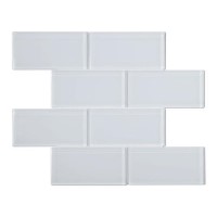 Polar Glass Large Brick Wall Mosaic