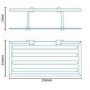 Cromo One Shelf Rectangular Basket