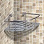 Cromo One Shelf Corner Basket