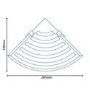 Cromo One Shelf Corner Basket