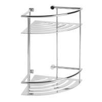 Cromo Two Shelf Corner Basket
