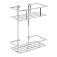 Cromo Two Shelf Rectangular Basket Cromo Two Shelf Rectangular Basket