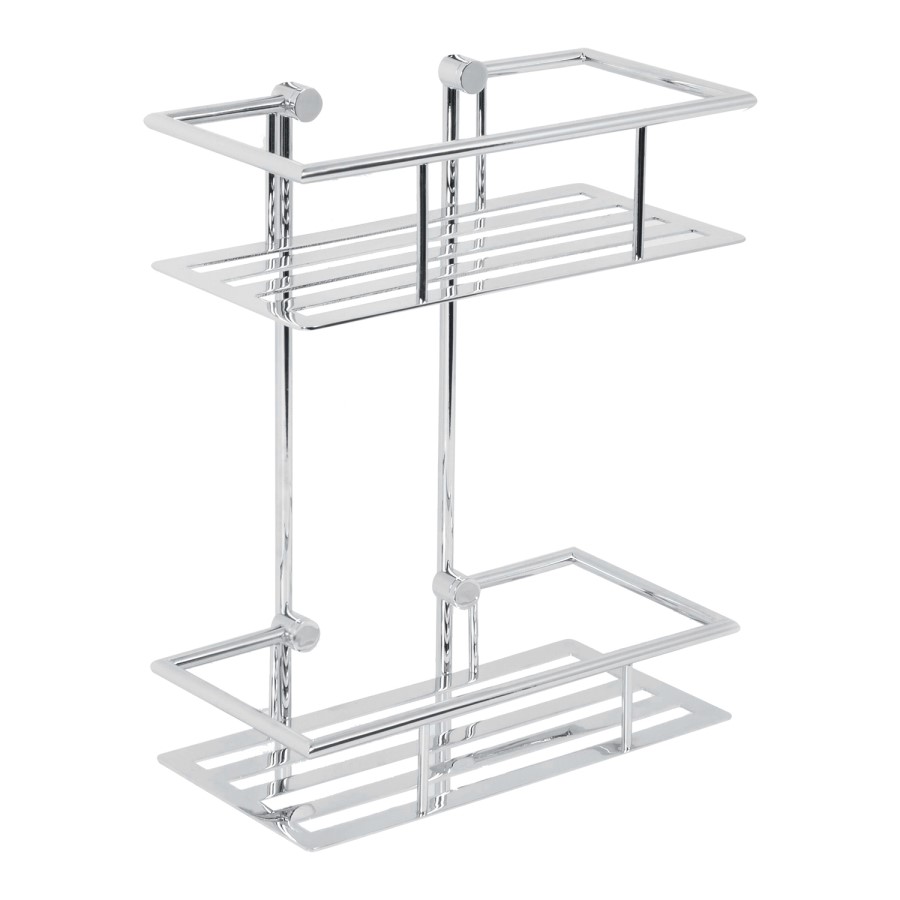 Cromo Two Shelf Rectangular Basket