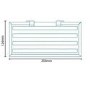 Cromo Two Shelf Rectangular Basket