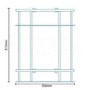 Cromo Two Shelf Rectangular Basket