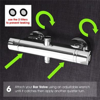 Round Bar Valve Easy Plumb Kit