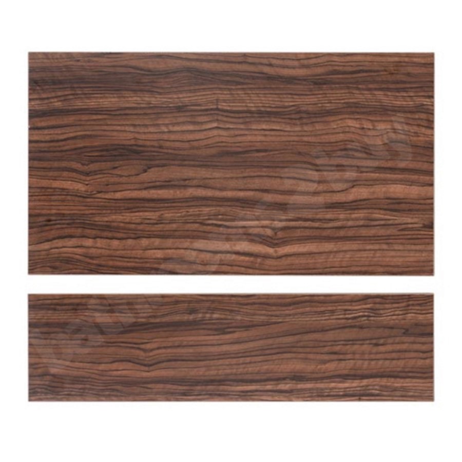 Walnut Finished 750 Height Adjustable End Panel with Plinth