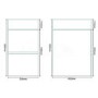 Madrid 350mm Wall Hung Storage Unit - White 2 Drawer Cabinet