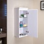 380mm Wall Hung Single Door Storage Unit White - Barcelona