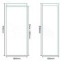 380mm Wall Hung Single Door Storage Unit White - Barcelona