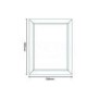 Cream Gloss Frame Bathroom Mirror 900 x 700mm - Valencia