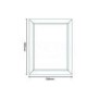 Cream Gloss Frame Bathroom Mirror 900 x 700mm - Valencia