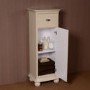 1280mm Floor Standing Storage Unit Cream - Valencia