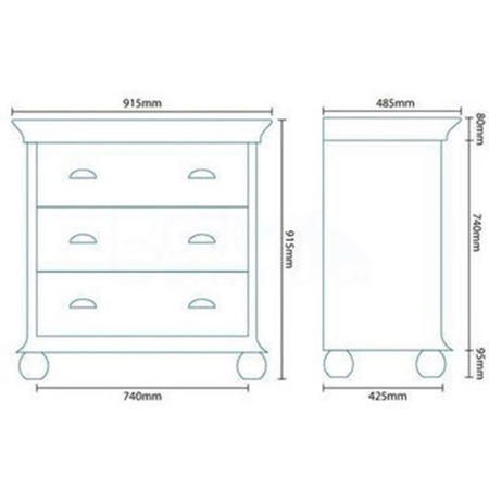 1280mm Floor Standing Storage Unit Cream - Valencia